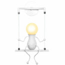 Modern black iron creative led wall sconce bedroom art decor