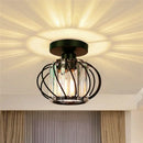 Modern black iron round crystal ceiling chandelier dining room light