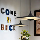 Modern black irregular art pendant lamp for living room