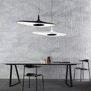 Modern black irregular art pendant lamp for living room