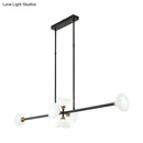 Modern black island pendant light with white glass – kitchen fixture