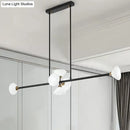 Modern black island pendant light with white glass – kitchen fixture
