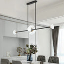 Modern black island pendant light with white glass – kitchen fixture