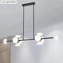 Modern black island pendant light with white glass – kitchen fixture