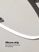 Modern black italian style annular pendant lamp for dining room