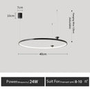 Modern black italian style led pendant light for living room
