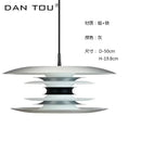 Modern black layered iron art flying pendant light dining room