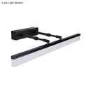 Modern black led bar light – living room minimalist wall sconce