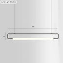 Modern black led ceiling island lighting for dining table