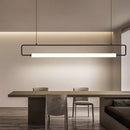 Modern black led ceiling island lighting for dining table