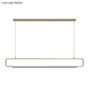 Modern black led ceiling island lighting for dining table