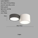 Modern black led ceiling lamp for living room with circular bulbs