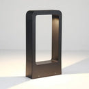 Modern black led garden light rectangular outdoor wall lamp
