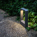 Modern black led garden light rectangular outdoor wall lamp