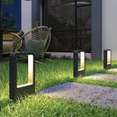 Modern black led garden light rectangular outdoor wall lamp