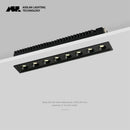 Modern black led grille downlight office recessed spot light