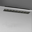 Modern black led grille downlight office recessed spot light