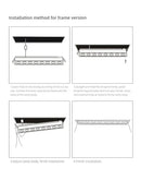 Modern black led grille downlight office recessed spot light