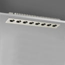 Modern black led grille downlight office recessed spot light