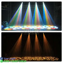 Modern black led moving head light – party room mini beam rgbw