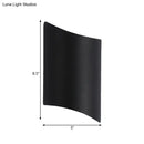 Modern black led outdoor wall sconce – patio light fixture
