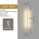 Modern black led pendant light for dining room minimalist rods