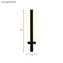 Modern black led sconce light fixture for living room white warm light