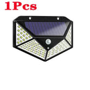 Modern black led solar wall lights garden motion sensor outdoor lamp