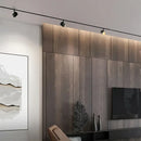 Modern black led track spotlight 3 light kitchen rail ceiling lamp