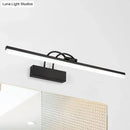 Modern black led vanity lighting fixture bathroom wall sconce