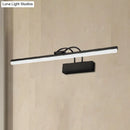 Modern black led vanity lighting fixture bathroom wall sconce