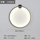 Modern black led wall circle light – living room ring sconce