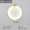 Modern black led wall circle light – living room ring sconce