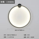 Modern black led wall circle light – living room ring sconce