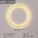 Modern black led wall circle light – living room ring sconce