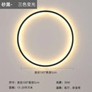 Modern black led wall circle light – living room ring sconce