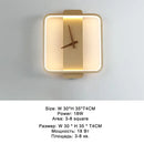 Modern black led wall clock lamp living room minimalist light fixture