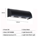 DecorBites™ LED Wall Lamp 3W Indoor Outdoor Waterproof Lighting Fixture for Bedroom Stairway