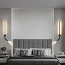Modern black led wall lamp with adjustable bedroom spotlight