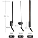Modern black led wall lamp with adjustable bedroom spotlight