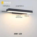 Modern black led wall light dusk dawn motion sensor outdoor sconce