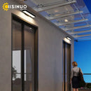 Modern black led wall light dusk dawn motion sensor outdoor sconce
