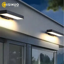 Modern black led wall light dusk dawn motion sensor outdoor sconce