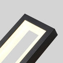 Modern black led wall sconce bedroom vertical light