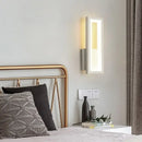 Modern black led wall sconce bedroom vertical light