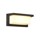 Modern black led wall sconce outdoor light with 10w maximum bulb wattage
