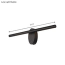 Modern black led wall sconce with acrylic shade for bathroom lighting