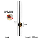 Modern black led wall sconce with dimmable touch switch for bedroom