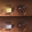 Modern black led wall wash flood light with barn doors for disco room