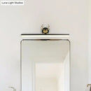 Modern black linear deer vanity light warm white bathroom lamp